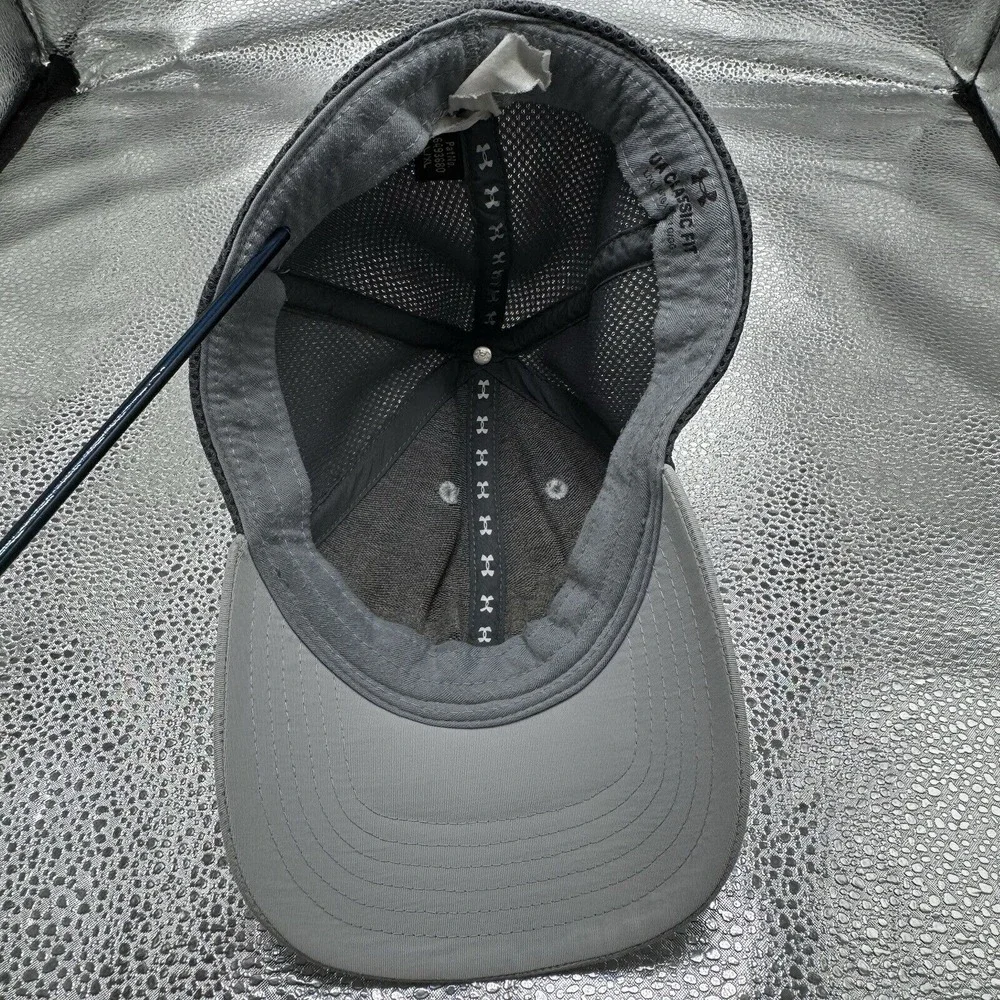 Under Armour Train‎ Spacer Mesh Cap Gray Athletic Hat Men's Size L/XL Polyester